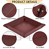 PU Leather Storage Tray Box with Snap Button AJEW-WH20011-69A-5