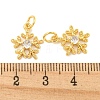 Rack Plating Brass Micro Pave Clear Cubic Zirconia Pendants LS-KK-B093-04B-G-3