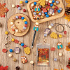 69Pcs 12 Style Food Grade Eco-Friendly Silicone Focal Beads SIL-BT0001-06-7