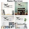 PVC Quotes Wall Sticker DIY-WH0200-053-3