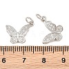 Brass Micro Pave Cubic Zirconia Charms CU-CBA908F-05P-05-3