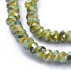 Electroplate Glass Beads Strands X-GLAA-F079-FR09-3