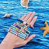 10Pcs 10 Styles Polymer Clay Heishi Beads Stretch Bracelets Sets BJEW-JB05922-10