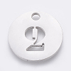 Non-Tarnish 304 Stainless Steel Pendants X-STAS-F233-02-P-1