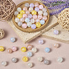 80Pcs 8 Colors Opaque Acrylic Beads OACR-TA0001-23-4