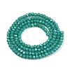 Electroplate Opaque Solid Color Glass Beads Strands EGLA-A044-P1mm-L31-3