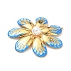 304 Stainless Steel Enamel Big Pendants STAS-L026-05G-2