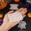  3Pcs 3 Styles DIY Bat Pendants Silhouette Silicone Molds DIY-TA0005-27-14