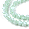Opaque Solid Color Electroplate Glass Beads Strands LS-EGLA-A039-P2mm-A20-2