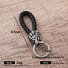 Braided PU Leather Keychains FR5253-2