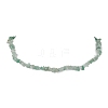 Natural Green Aventurine Chip Beaded Necklace NJEW-JN04616-14-1