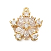 Brass Micro Pave Cubic Zirconia Pendatns KK-I380-03G-1