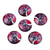 Half Round/Dome Tree Pattern Glass Flatback Cabochons for DIY Projects GGLA-Q037-25mm-M28-04-1
