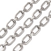 304 Stainless Steel Rectangle Link Chains CHS-S012-26P-A-1