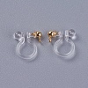 Transparent U Type Alloy Ear Clip X-PALLOY-WH0009-01G-2