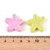UV Plating Opaque Acrylic Beads OACR-T028-48-3
