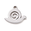 Non-Tarnish 304 Stainless Steel Charms STAS-G287-04P-1