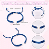 10Pcs 10 Colors Korean Waxed Polyester Cord Braided Bracelet Making AJEW-SC0031-87-2