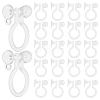 SUNNYCLUE 250Pcs Plastic Clip-on Earring Findings KY-SC0001-70-1