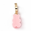 Opaque Resin Pendants RESI-E020-01G-03-3