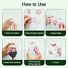 4Pcs 4 Styles UV Transfer Sticker for Glass Cup DIY-CN0003-02A-6