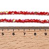AB Color Plated Opaque Glass Beads Strands GLAA-G127-02M-4