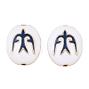 Brass Enamel Beads KK-CBA7BFE-01G-02-1
