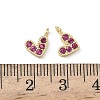 Brass Micro Pave Cubic Zirconia Charms LS-RB-I078-66G-NR-1-3