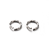 304 Stainless Steel Open Twisted Jump Rings X-STAS-E088-10-1