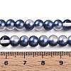 Baking Paint Transparent Glass Beads Strands DGLA-N011-6mm-08-4