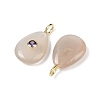 Natural Grey Moonstone Pendants G-H322-01G-07-2