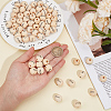 40Pcs 4 Styles Schima Wood European Beads WOOD-PA0001-44-3