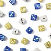 30Pcs 3 Colors Opaque Acrylic Beads MACR-FS0002-30-3