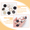   40Pcs 10 Style Plastic Shank Buttons BUTT-PH0001-24-4