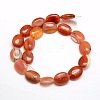 Natural Striped Agate/Banded Agate Oval Bead Strands X-G-L175A-16-2