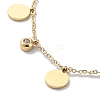 Vacuum Plating Golden 304 Stainless Steel Bib Necklace with Rhinestone NJEW-M207-01A-G-2