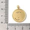 Rack Plating Brass Clear Cubic Zirconia Pendants KK-Z056-24G-3