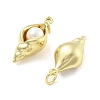 Brass with ABS Plastic Pearl Pendants KK-U060-01G-2