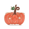 Halloween Pumpkin Alloy Enamel Napkin Rings AJEW-Z037-01A-2