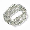 Transparent Electroplate Glass Beads Strands EGLA-L043-FR02-3