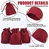 Beebeecraft 24Pcs Burlap Packing Pouches Drawstring Bags ABAG-BBC0001-07D-6