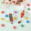 120Pcs Transparent Acrylic Beads OACR-SC0003-02B-4