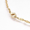 Brass Singapore Chain Necklaces X-MAK-L010-04G-3