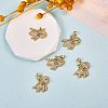 5Pcs Rack Plating Brass Micro Pave Cubic Zirconia Pendants ZIRC-SZ0003-74-2