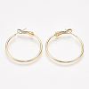 Brass Hoop Earrings X-KK-S348-406B-1