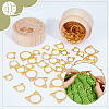 AHADERMAKER 60Pcs 3 Styles Alloy Pendants FIND-GA0003-33G-3