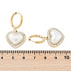 304 Stainless Steel ABS Imitation Pearl Hoop Earrings EJEW-M070-11G-3