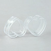 Heart Transparent Plastic Refillable Container PW-WG24361-01-1