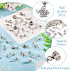 34Pcs 17 Styles Alloy European Dangle Charms PALLOY-TAC0263-5