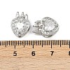 Brass Micro Pave Cubic Zirconia Multi-Strand Links KK-F906-20P-3
